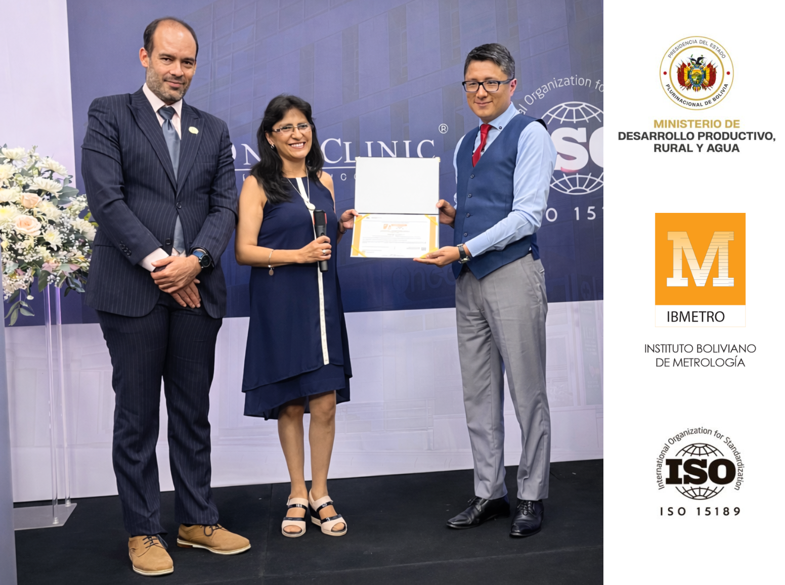 Acto de entrega de la acreditación al Laboratorio Clínico OncoClinic